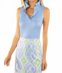 Gretchen Scott - Ruffle Neck Sleeveless Top