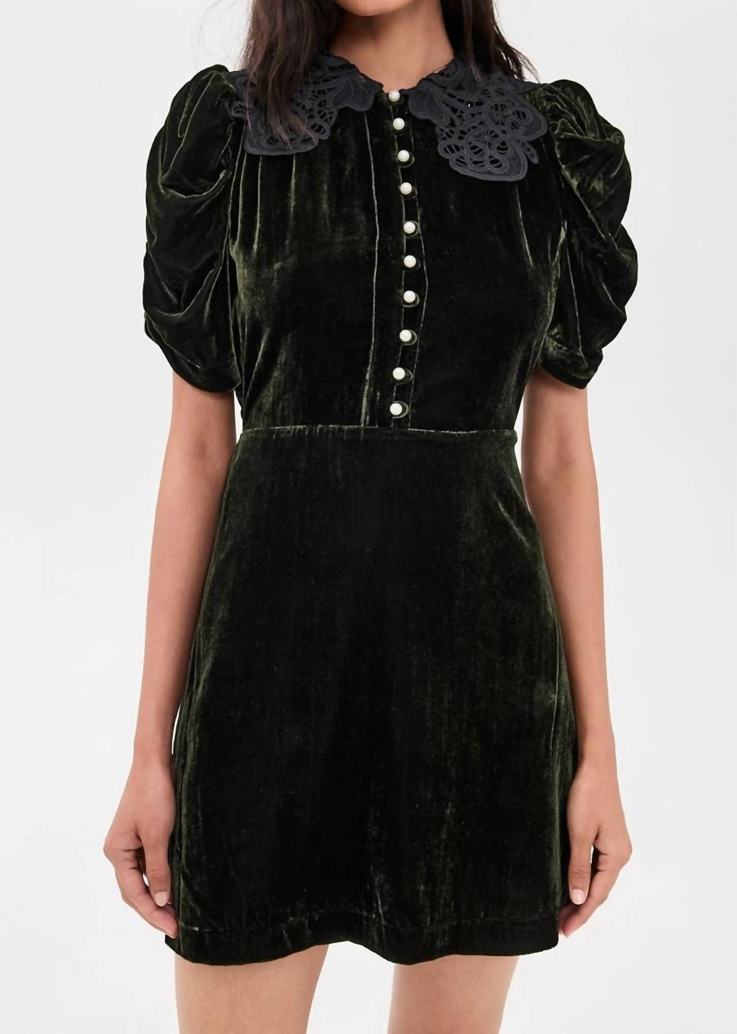 Sea - Norabelle Velvet Mini Dress