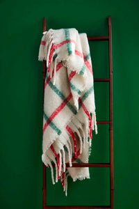 Mudpie - Holiday Plaid Throw
