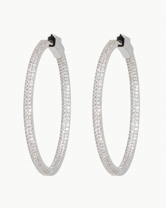 Nickho Rey - Women's Slim Tire Hoop Earrings