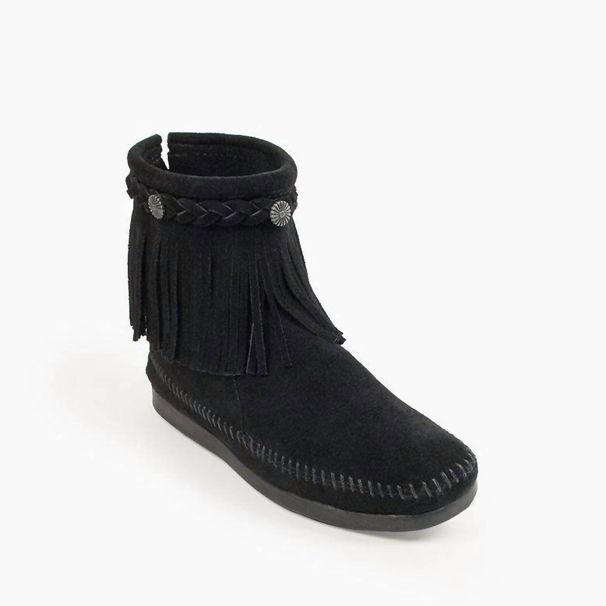 Minnetonka - Women's High Top Back Zip Moccasin Boot