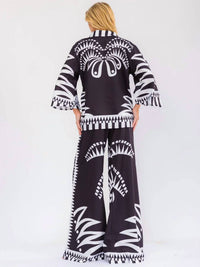 Little Secret Of Mine - Multi-print Wide Leg Pants Set