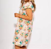 Ivy Jane Still Life Dress in beige - women's dress - detail view