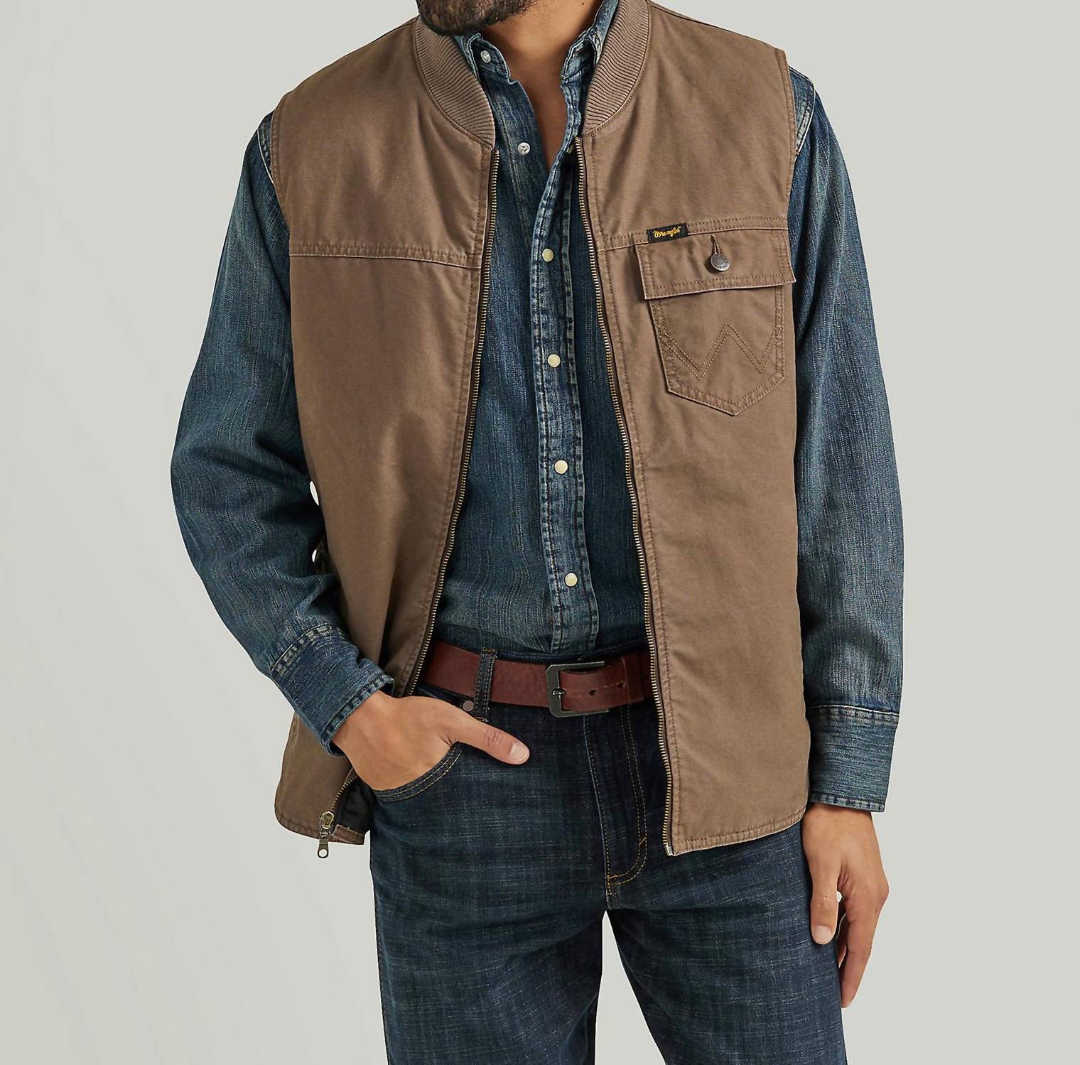 Wrangler - Men's Zipper Vest