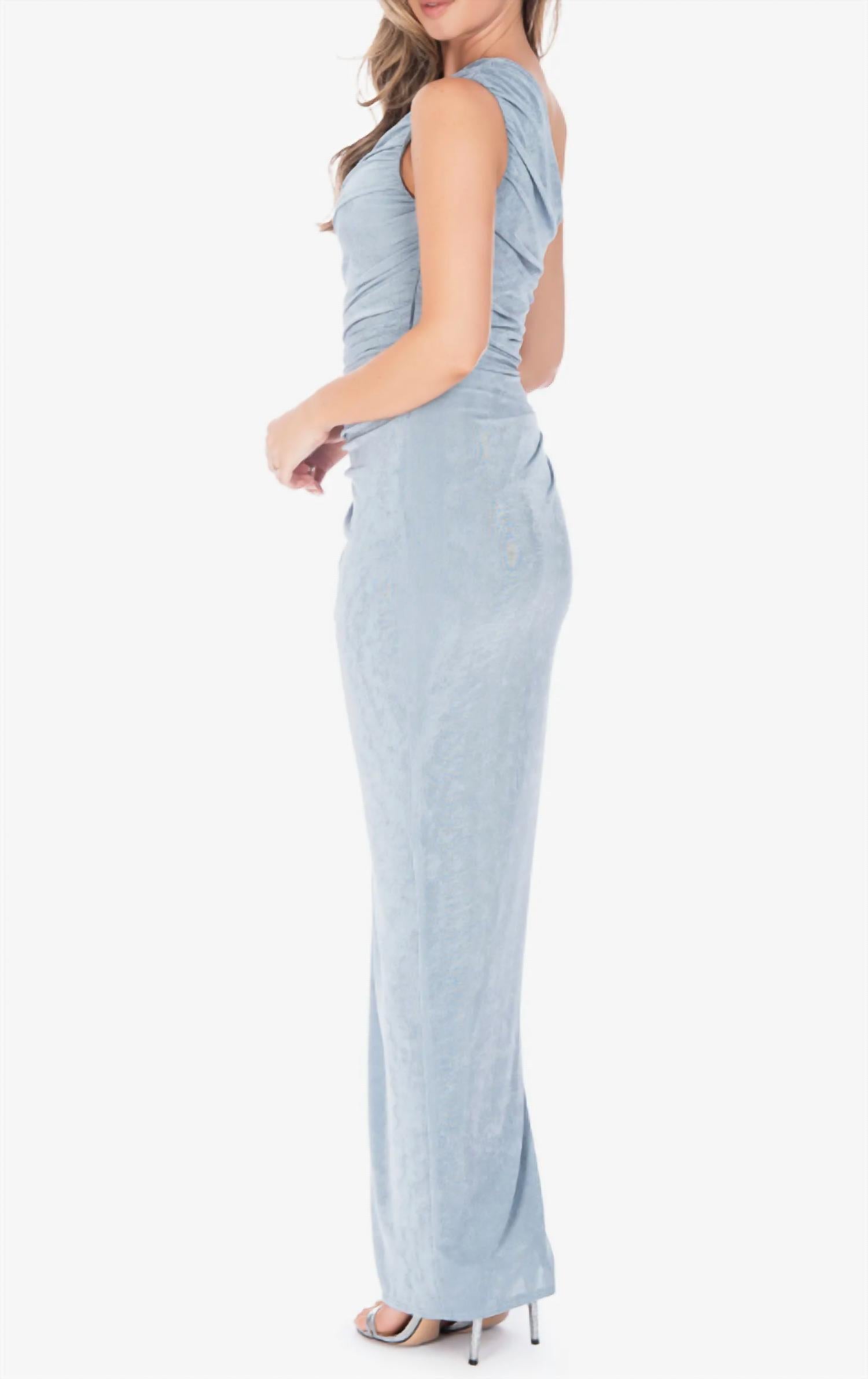 Katie May - Scout One Shoulder Velvet Gown