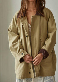 By Together Cambridge Utility Jacket in khaki - women's jacket