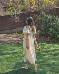 Liv Maternity - Puff Sleeve Midi Dress