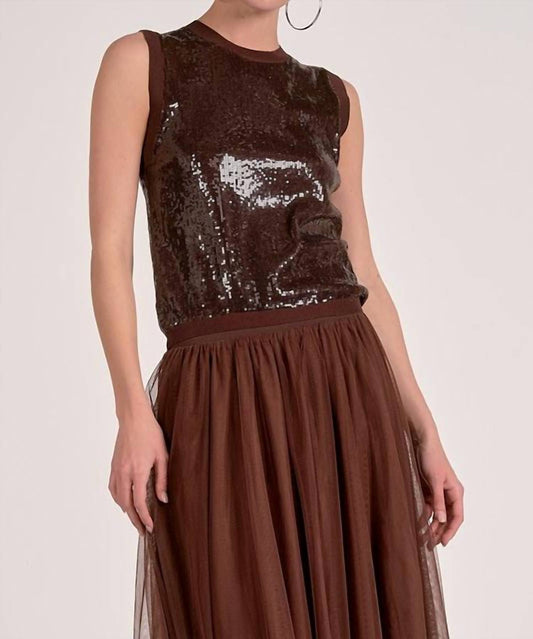 Elan - Haven Sequin Tank Top
