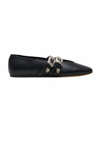 Le Monde Béryl - Women's Claudia Western Buckle Ballet Slipper