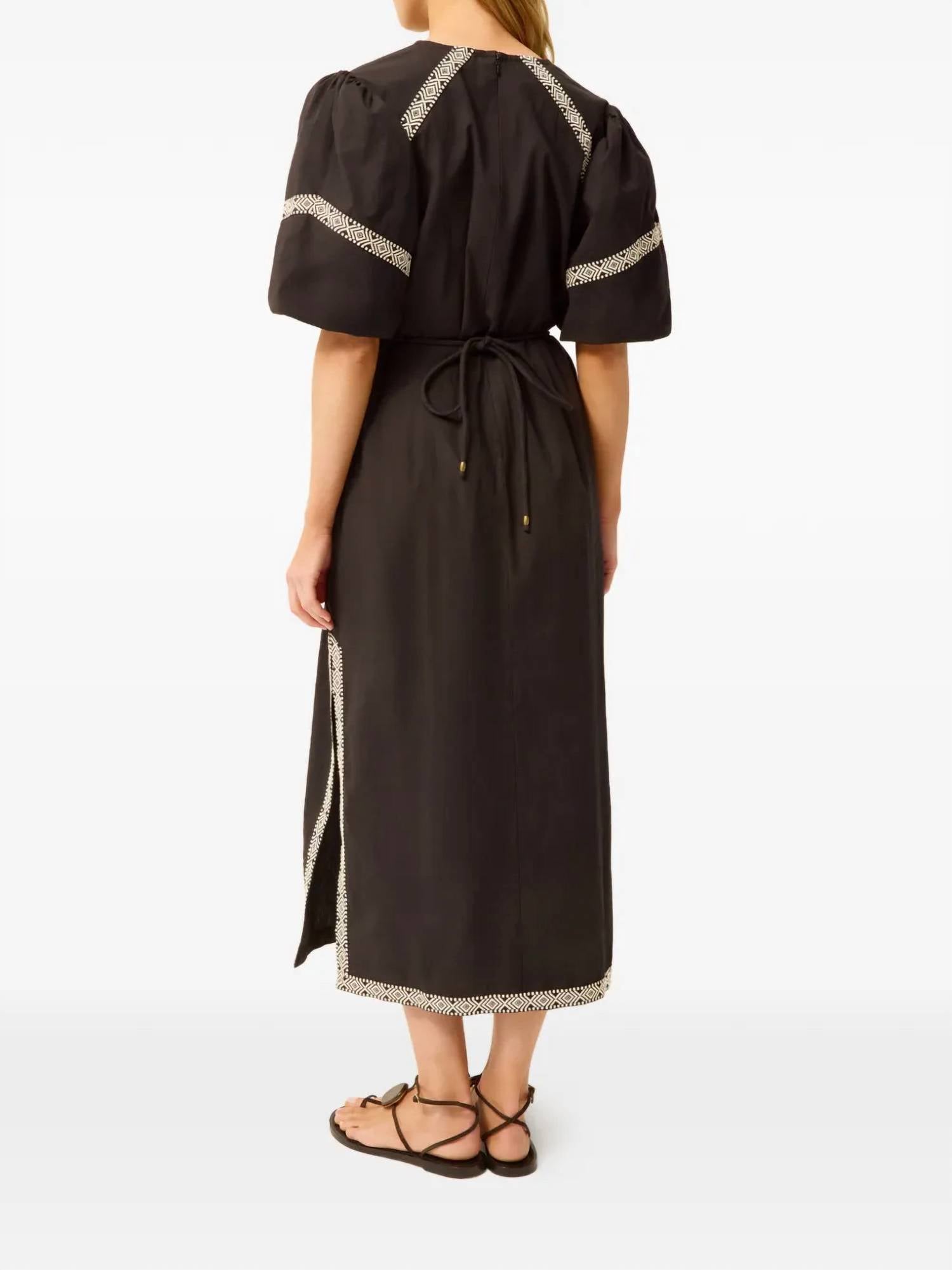 Marie Oliver Mariko Dress in fossil 1 - women's dress - alternate view