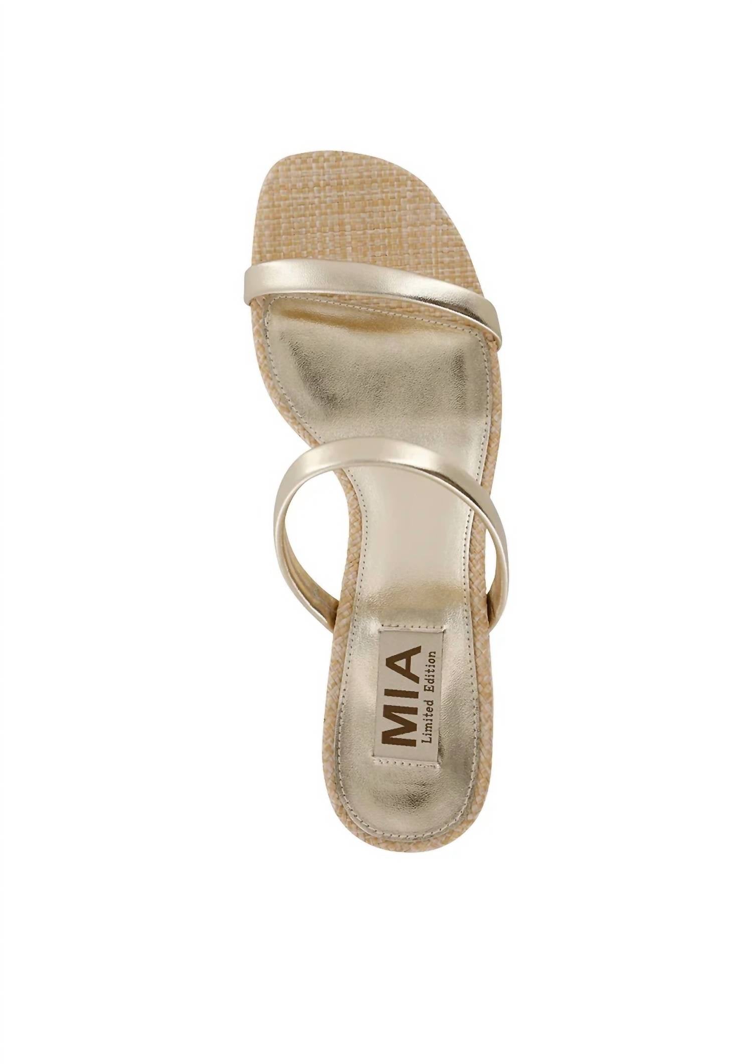 Mia Shoes - Women's Isabeli Espadrille Slide Heel Sandal