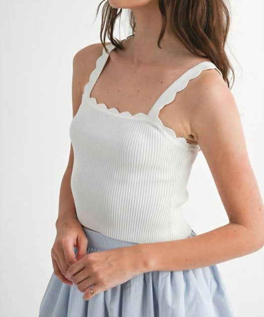 Mable - Scallop Detail Top