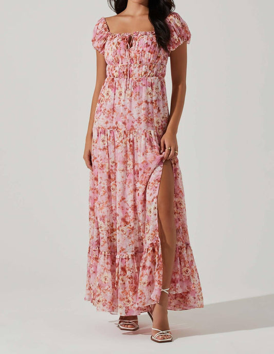 Astr - ROSELINE OFF SHOULDER FLORAL MAXI DRESS