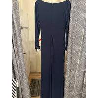 Mac Duggal - Ieena Long Sleeve Ruched V-neck Dress