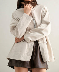 Mable - Collared Oversized Jacket