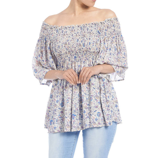 Coco + Carmen - Floral Smocked Top