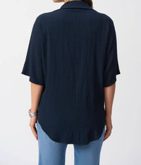 Joseph Ribkoff - Textured V-neck Pullover