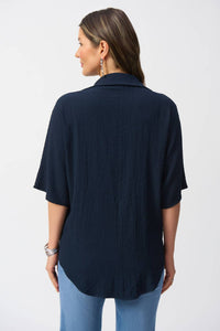 Joseph Ribkoff - Textured V-neck Pullover