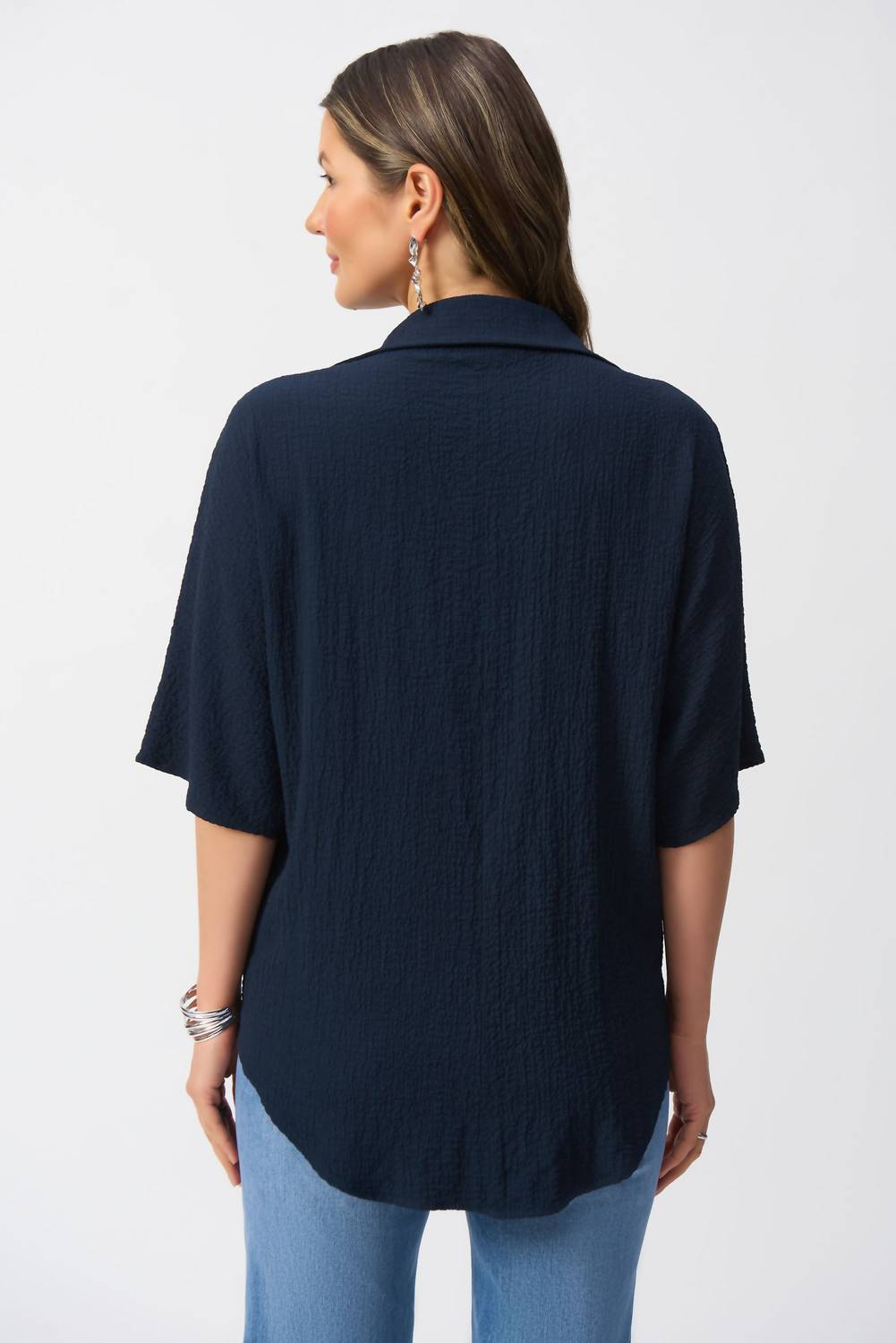 Joseph Ribkoff - Textured V-neck Pullover