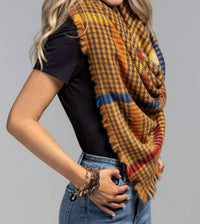 Urbanista - Windowpane Plaid Square Scarf
