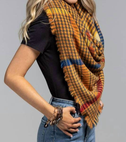 Urbanista - Windowpane Plaid Square Scarf