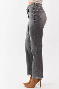 Saige Denim - High Rise Relaxed Straight Jeans