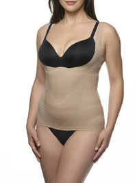 TC Fine Intimates Iconic Core Open-bust Shaping Cami in stucco - women's intimate