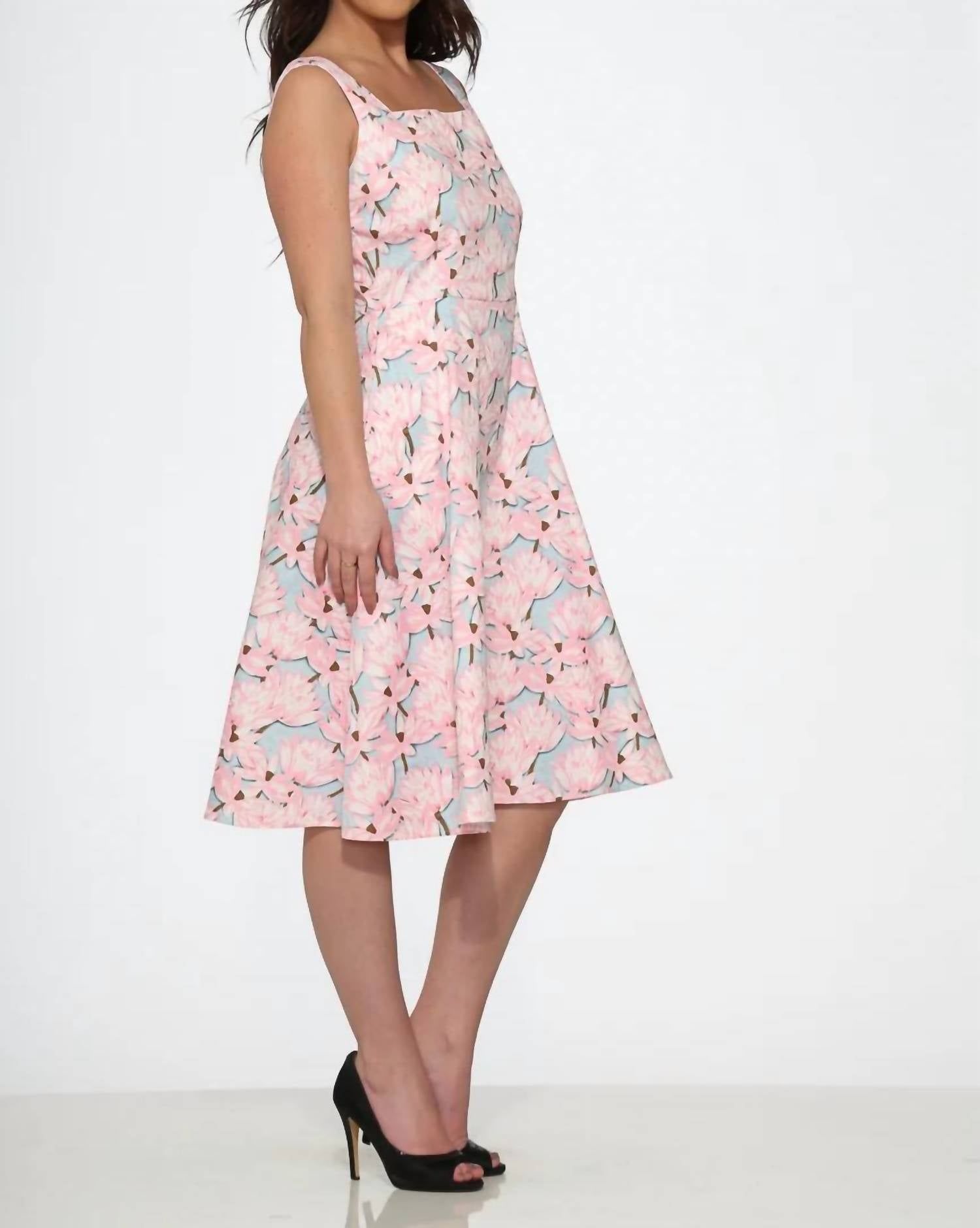 Orchid Bloom - Floral Swing Dress