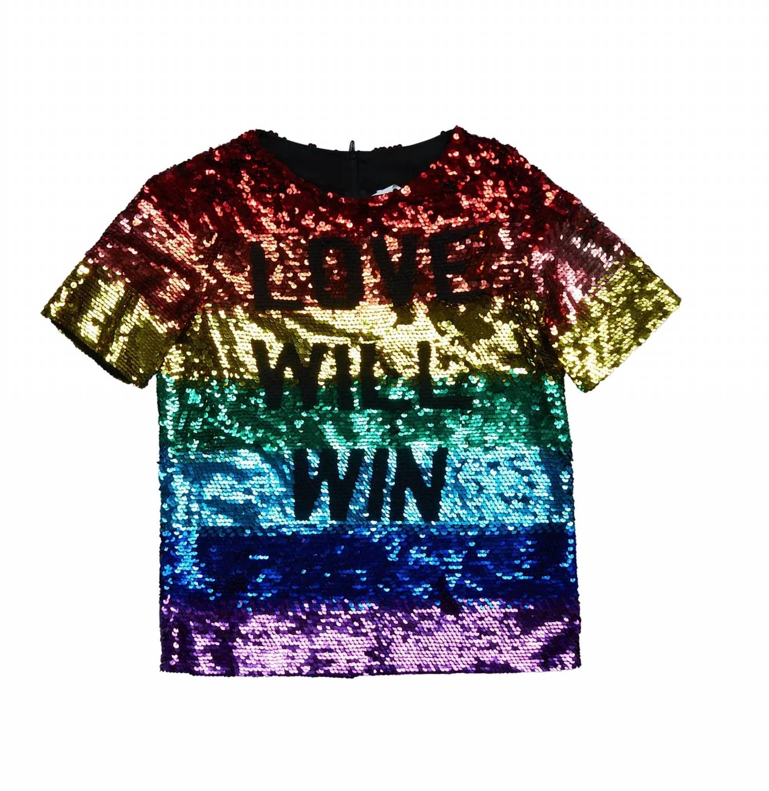 Ashish - Pre-loved Women's Love Will Win Sequin Cotton Tee