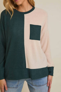 Gilli - Brushed Color Block Top