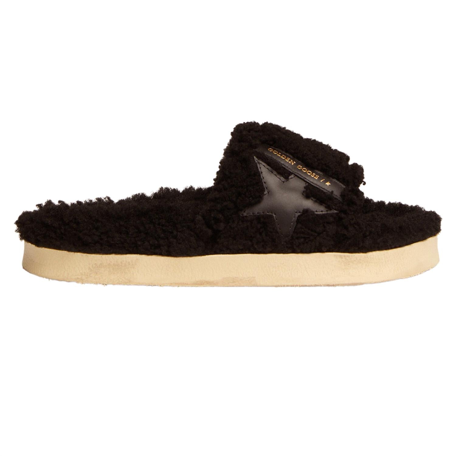 Golden Goose - Women's Poolstar Shearling Slide Sandals