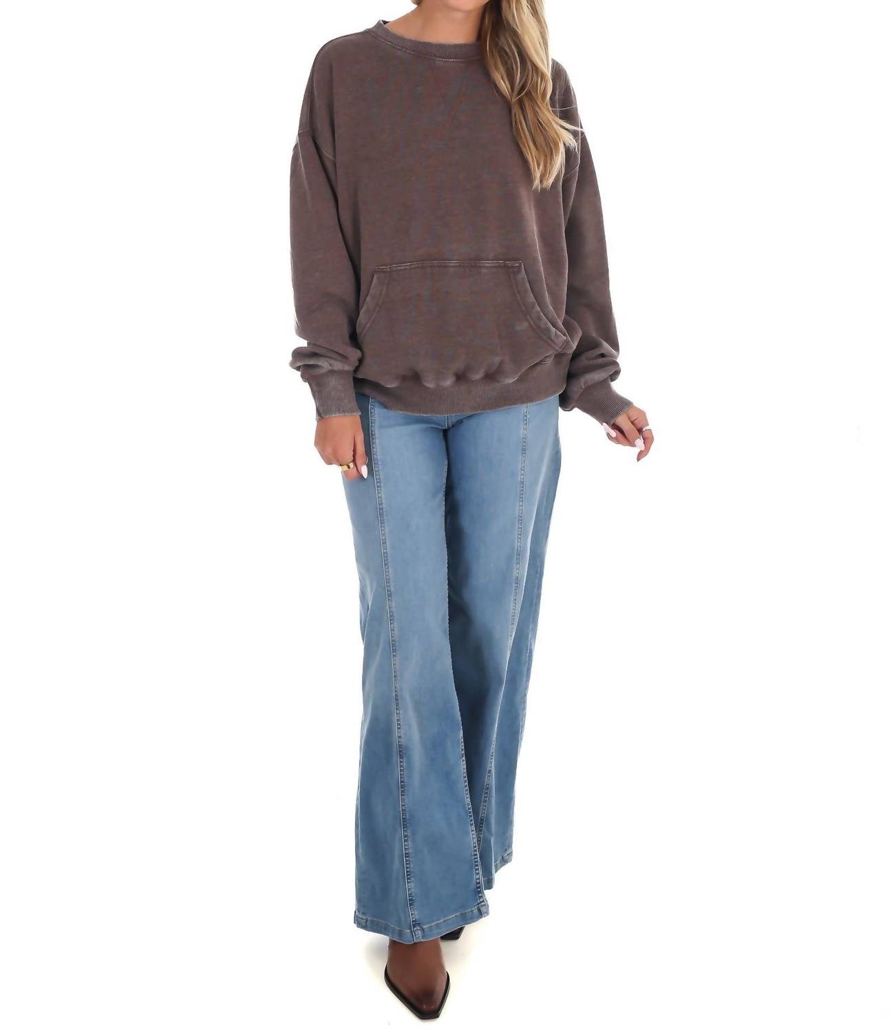 Free People - Slow It Down Long Sleeve Pullover Sweater