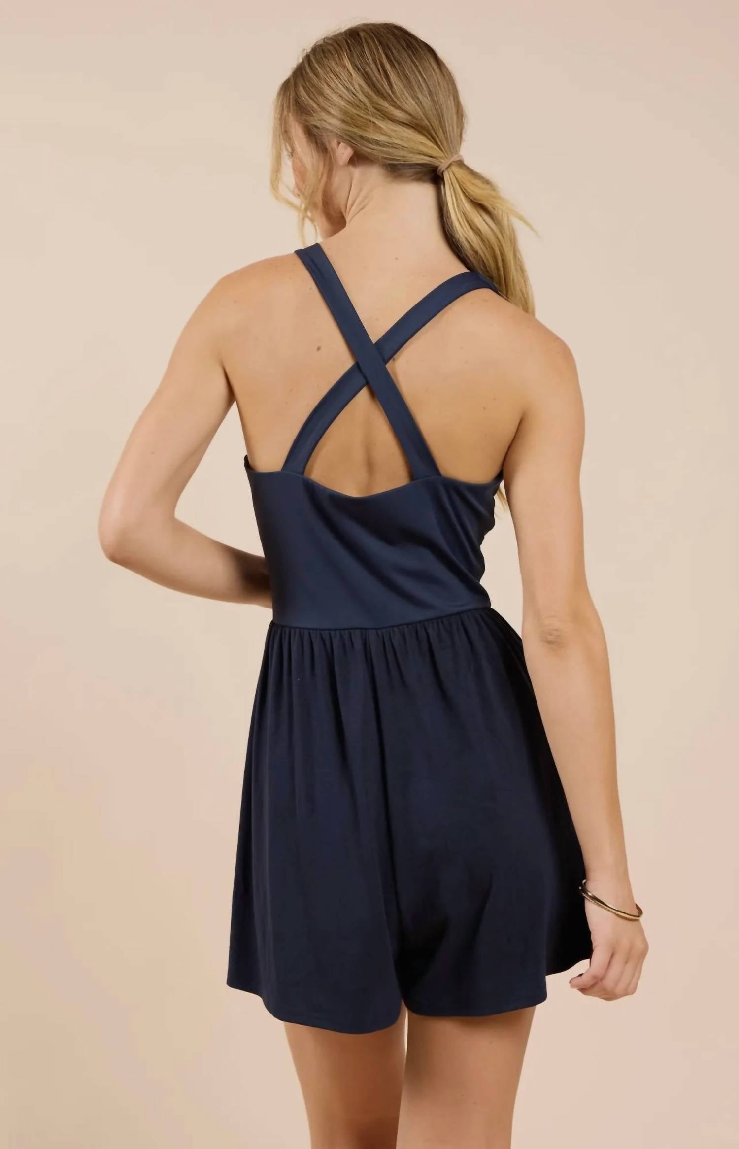 Sadie & Sage - On Point Mixed Media Romper