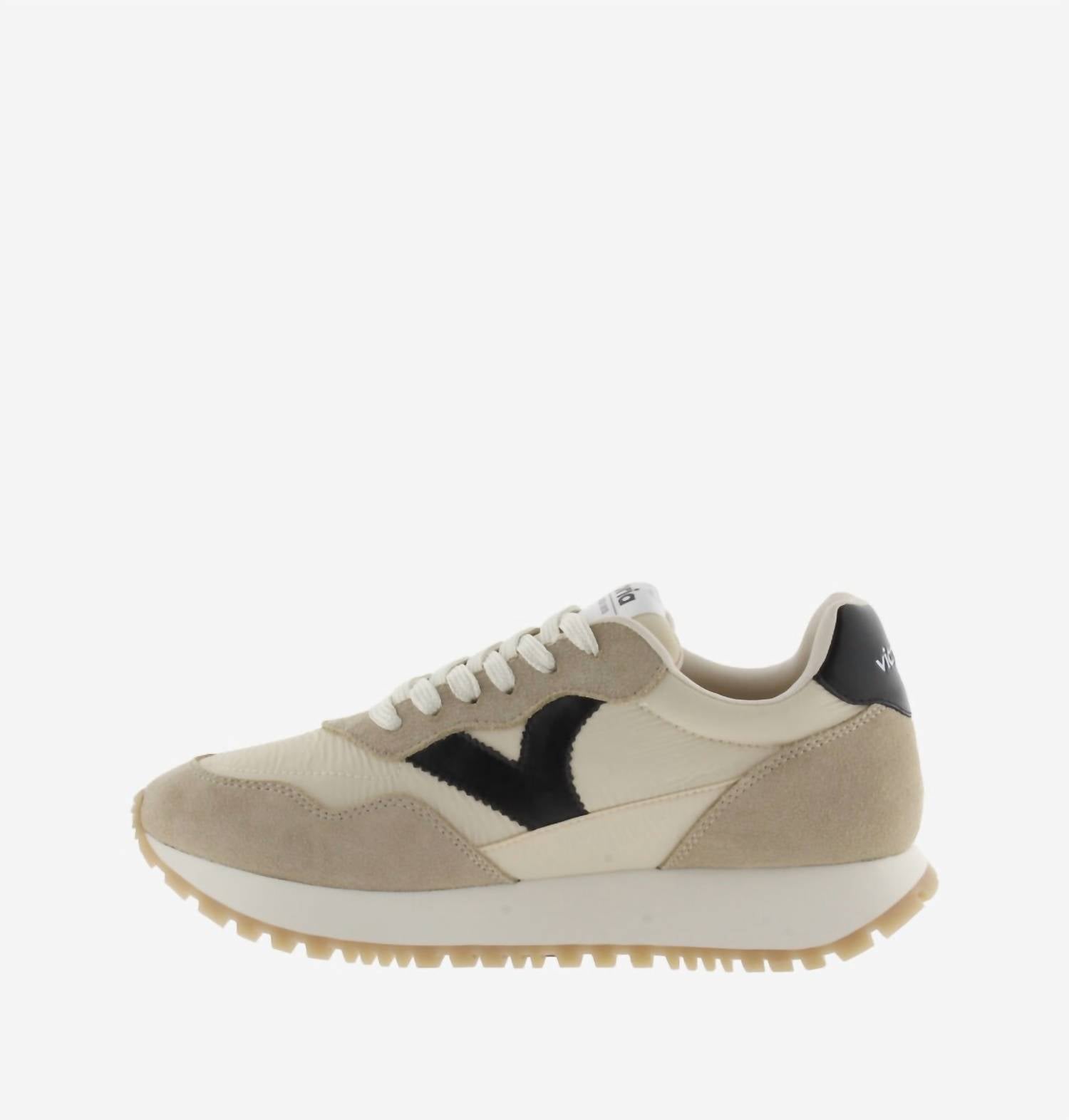 VICTORIA Women's Viento Nylon & Serra Shoes in beige - women's sneaker - alternate view