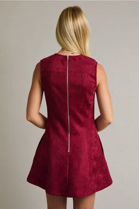 Le Lis - Sueded Scarlet Mini Dress