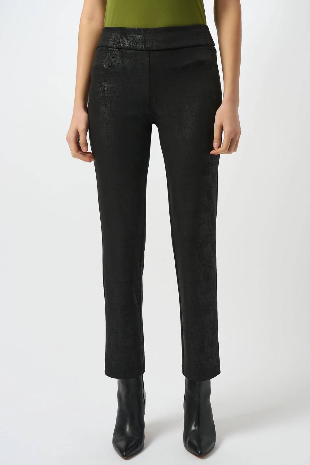 Joseph Ribkoff - Foiled Pull On Slim Ankle Pants