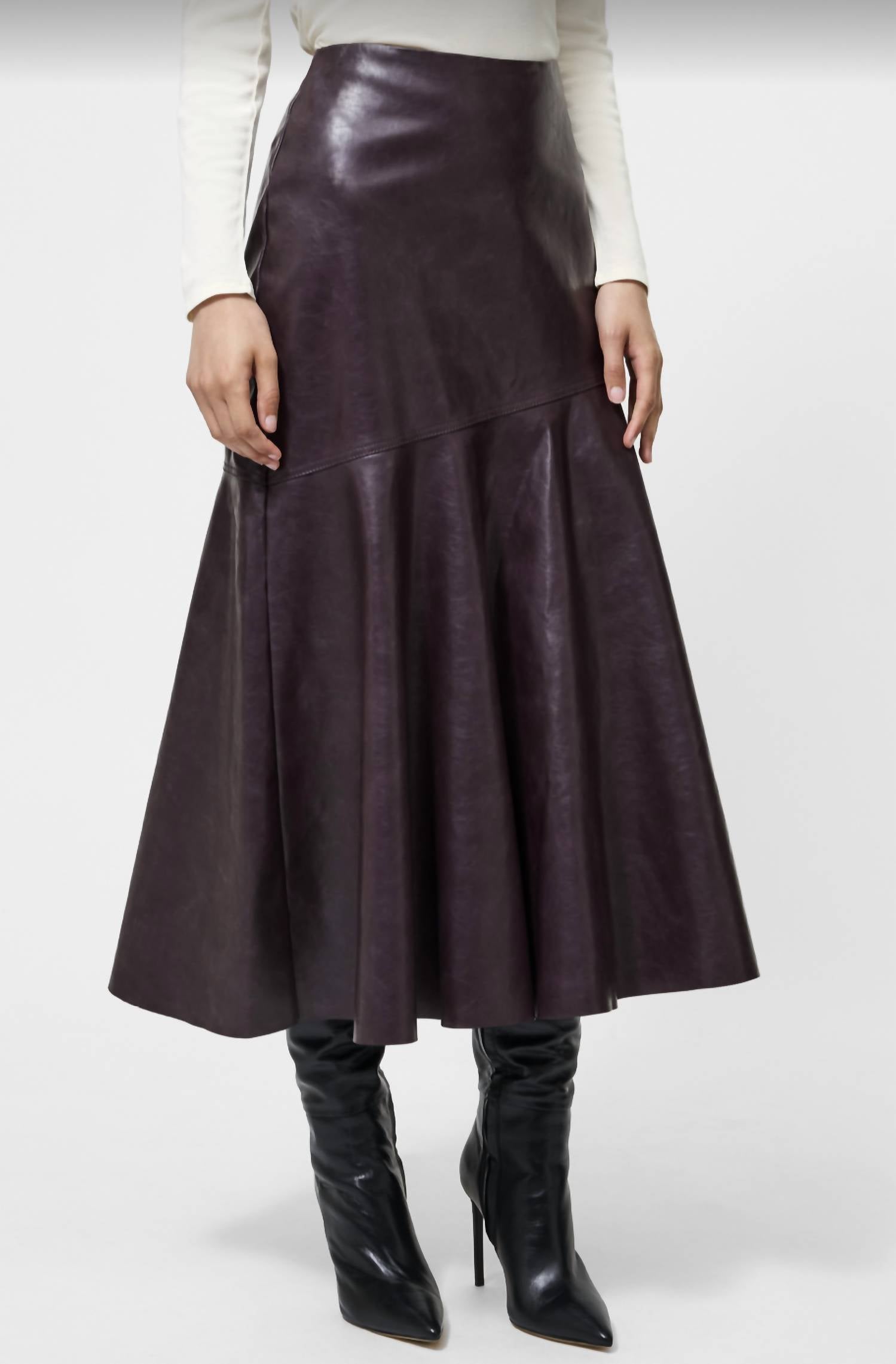French Connection - Kayleigh Fluted Midi Skirt