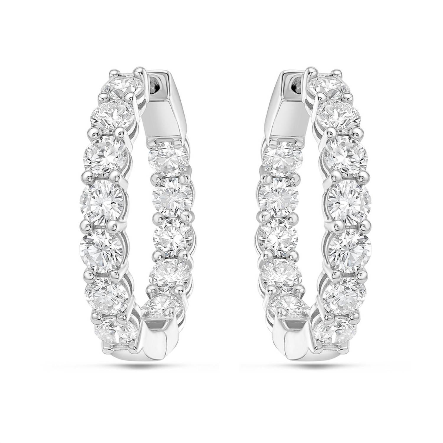 Diana M Jewels - Women's Elite 13.30 Carat Diamond Stud Earrings
