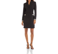 Karen Kane Embellished Cocktail Mini Blazer Dress in black - women's dress
