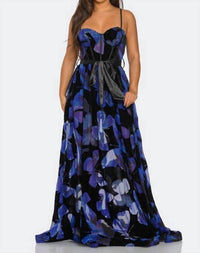 Banjul - Floral Sweetheart Neckline Maxi Dress