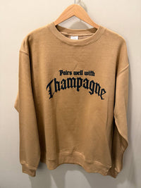 Lulusimonstudio - Women's Pairs Well With Champagne Sweater