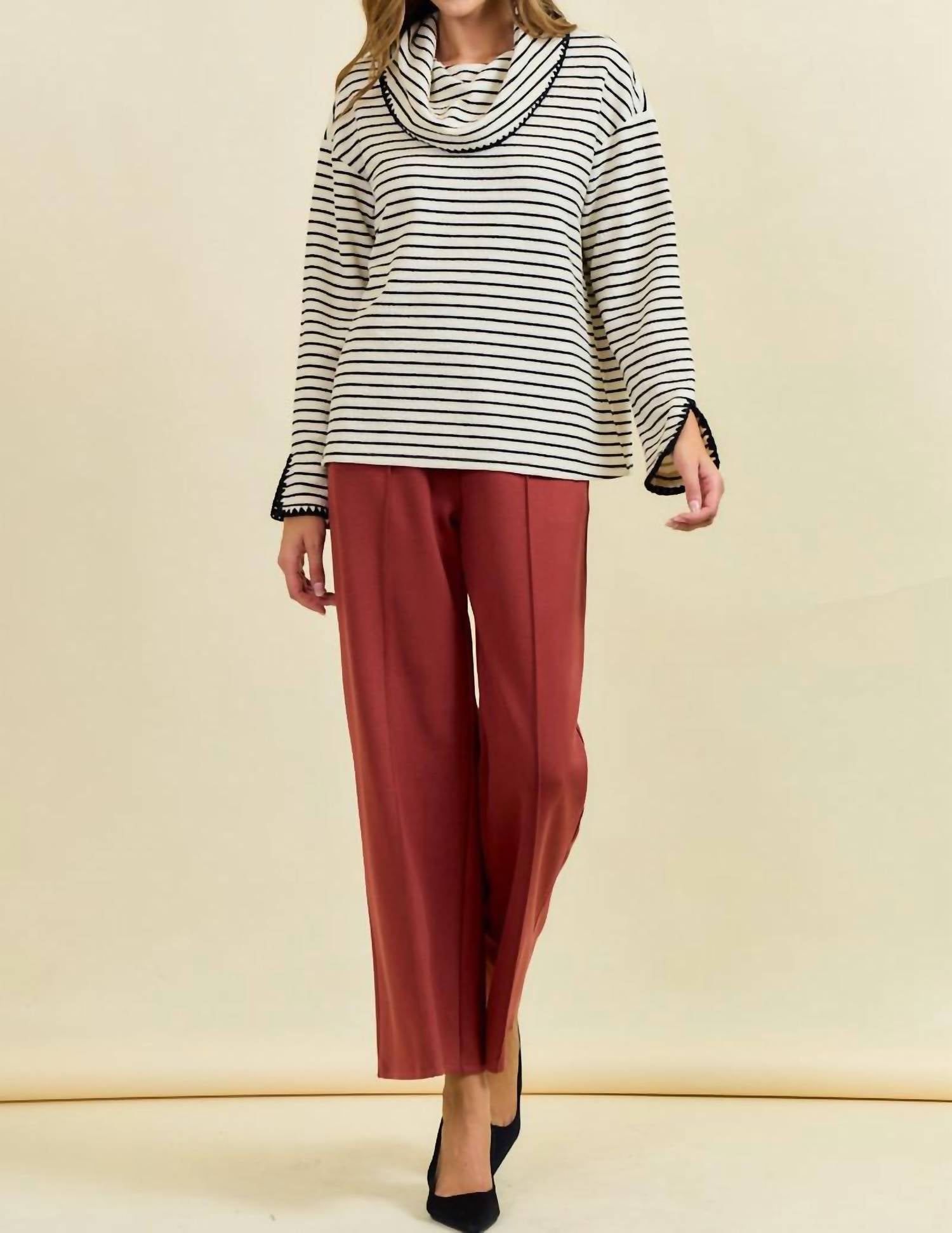 Doe And Rae - Avery Stripe Pullover