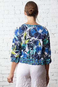 Olivia By Habitat - Crimped Crepe Floral Pullover