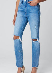 Blank - Distressed Straight Jean