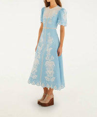 Farm Rio - Embroidered Midi Dress