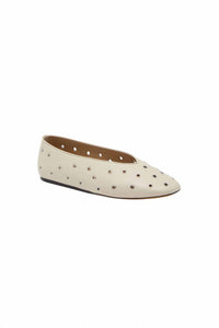 Le Monde Béryl - Women's Regency Eyelet Studded Leather Slipper