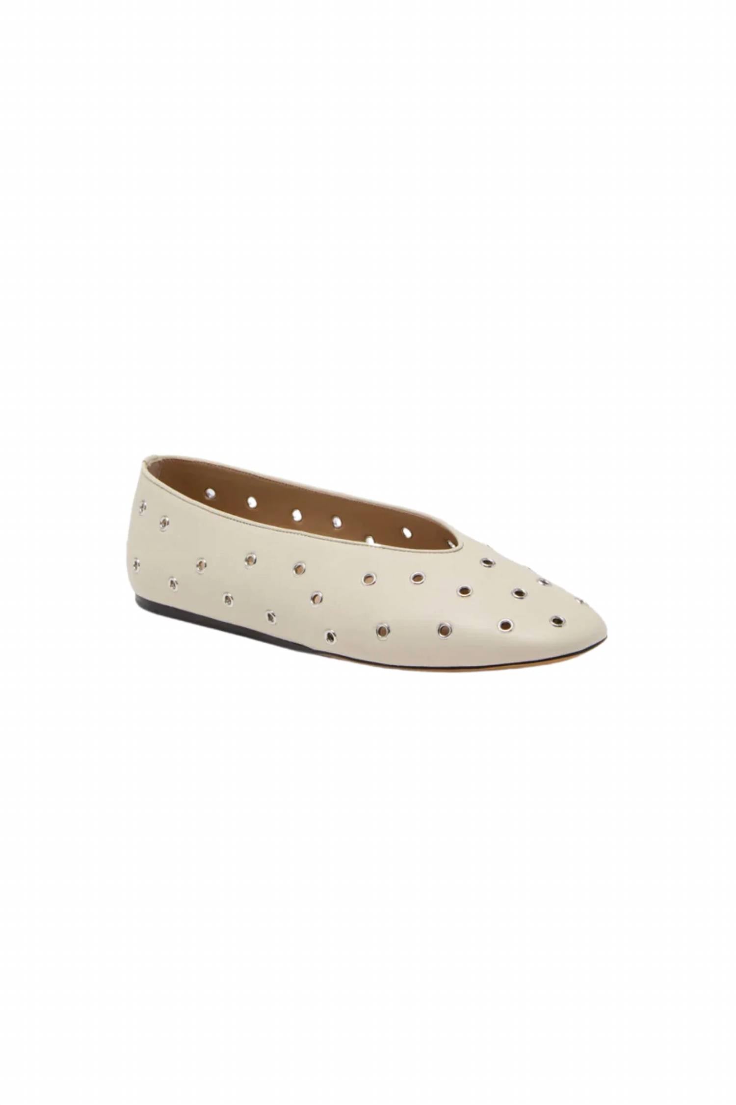 Le Monde Béryl - Women's Regency Eyelet Studded Leather Slipper