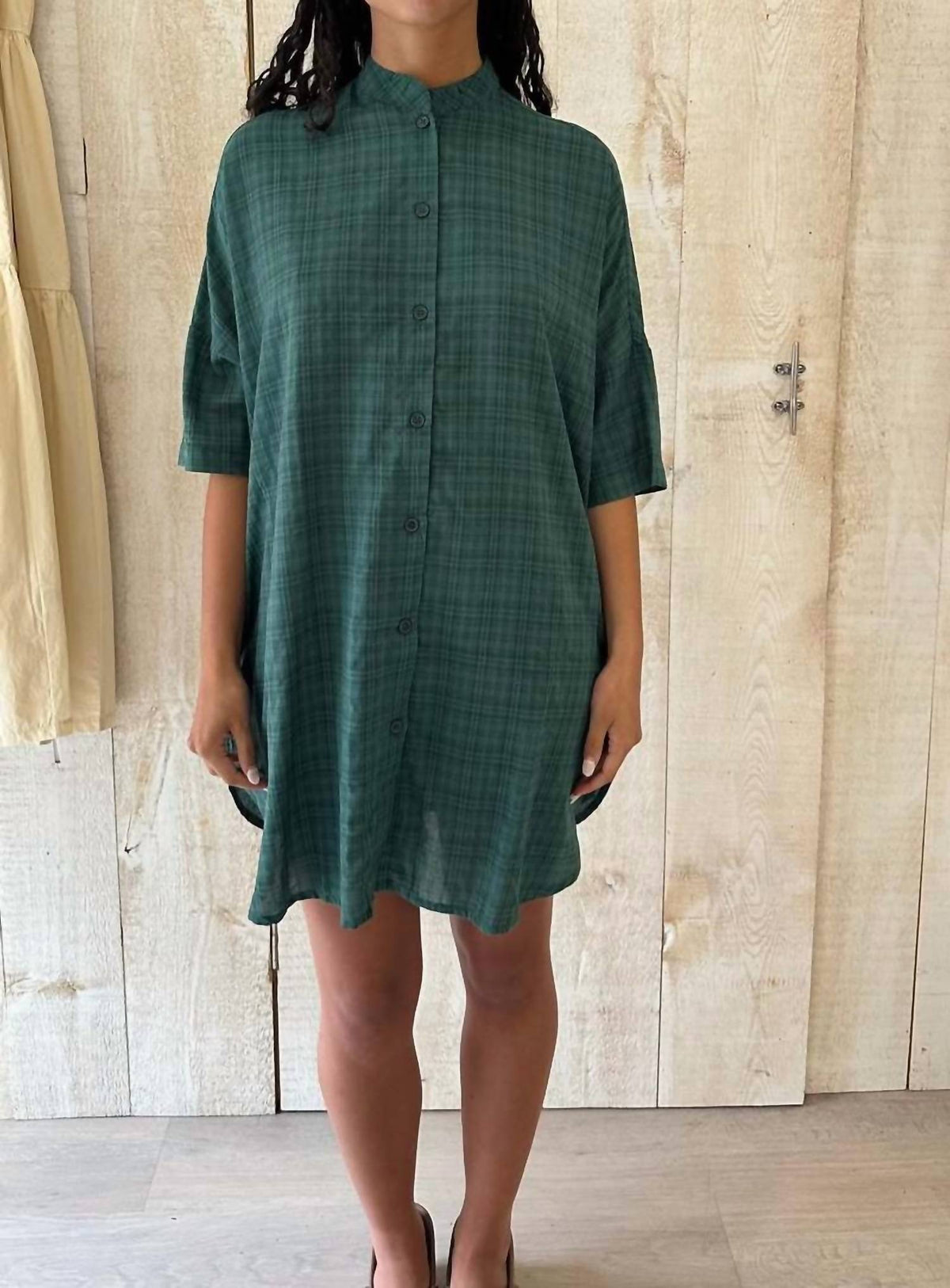 Conrado - Plaid Tunic Shirtdress