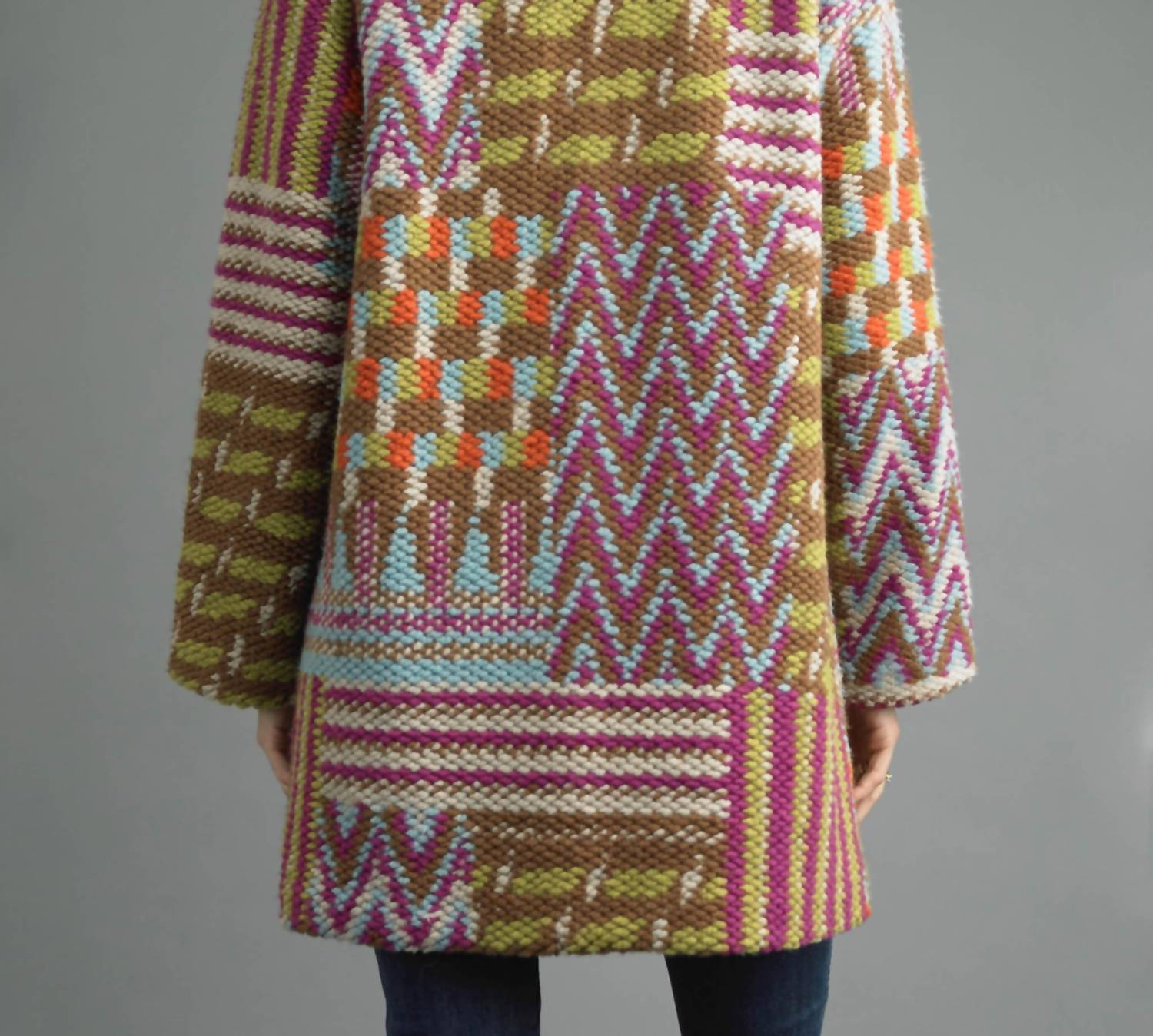 Tempo Paris - Tweed Long Boucle Coat