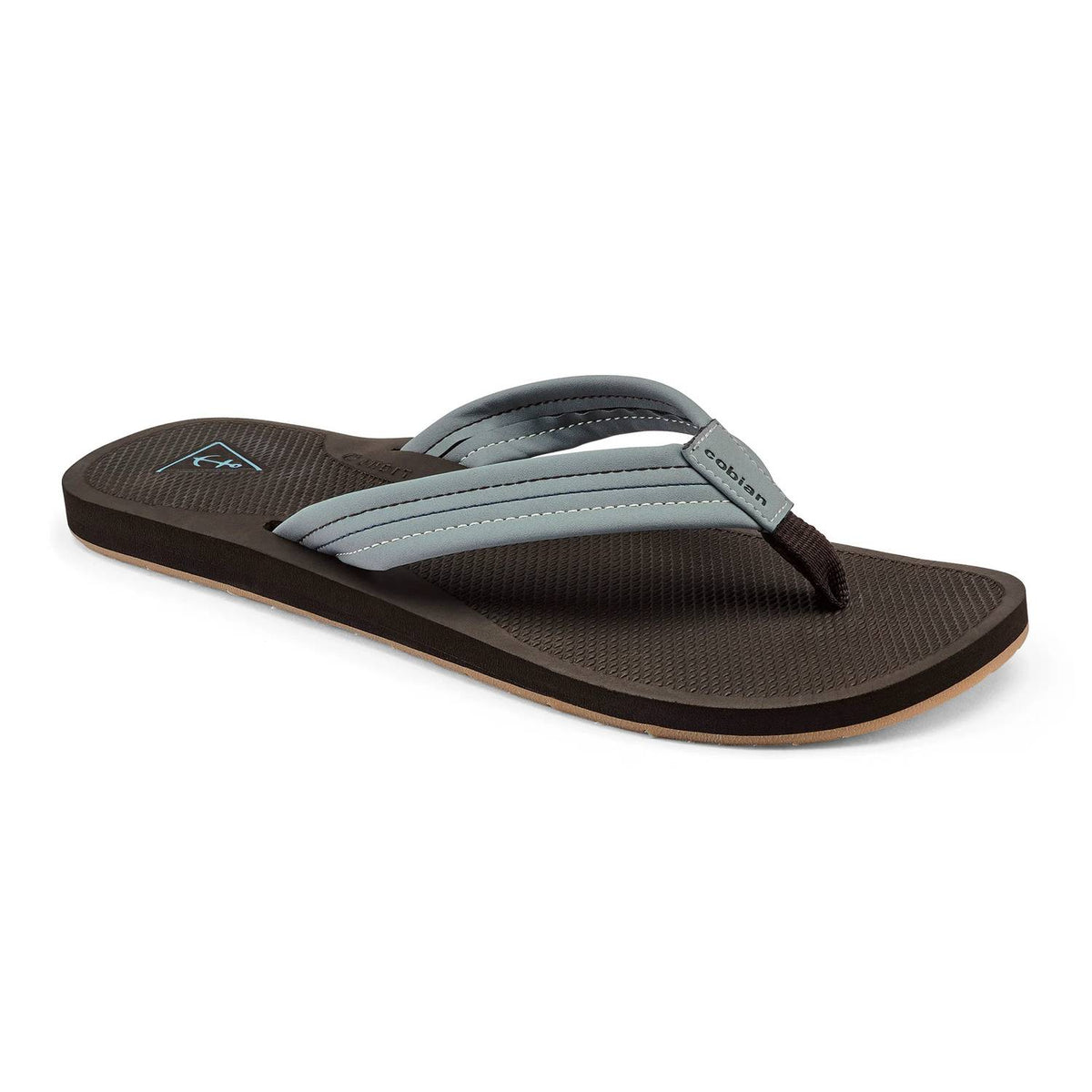 Cobian - Men's Anchor Leather Strap Flip-flop Sandals